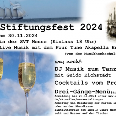 122. SVT-Stiftungsfest 2024 am Samstag, den 30.November 2024