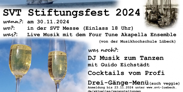 122. SVT-Stiftungsfest 2024 am Samstag, den 30.November 2024