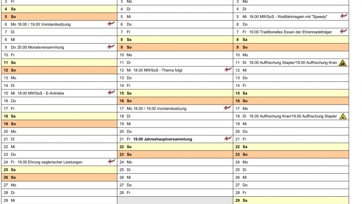 Kalender 2025