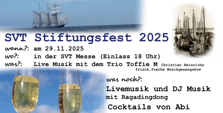 123. SVT-Stiftungsfest 2025 am Samstag, den 29. November 2025