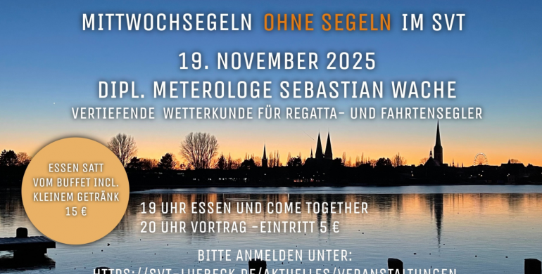 1.Mittwochs-Segeln ohne Segeln 2025/26 im SVT