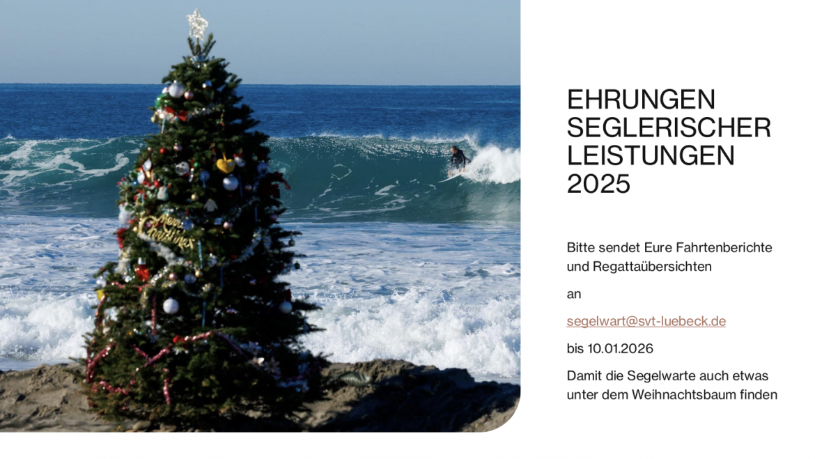 Ehrungen der seglerischen Leistungen unter dem Stander des SVT 2025