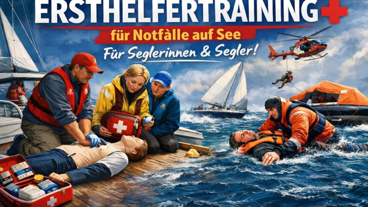 Ersthelfertraining für Notfälle auf See