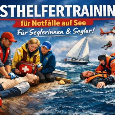 Ersthelfertraining für Notfälle auf See