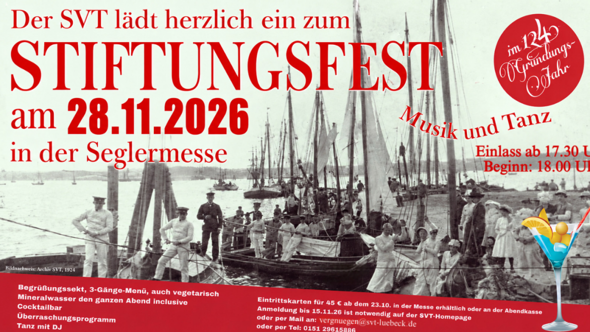 124. SVT-Stiftungsfest 2026 am Samstag, den 28.November 2026